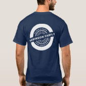 ファミリー懇親会パーティーがカスタムカラー記念品 Tシャツ (裏面)