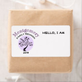 ファミリー懇親会パーティートレンディーツリー名前をカスタムするラベル ラベル (インサイチュ)