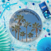ファミリー懇親会パームツリーズアンドブルースカイパラダイス ペーパープレート (パーティー)