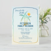 ファミリー懇親会パームツリーズビーチトロピカル 招待状 (スタンド正面)