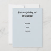 ファミリー懇親会パームツリーズ年間ビーチ旅行 招待状 (裏面)