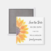 ファミリー懇親会ヒマワリ日付保存 マグネット