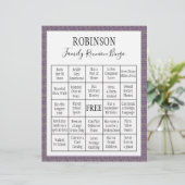 ファミリー懇親会ビンゴゲームパープルタイル (スタンド正面)