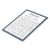 ファミリー懇親会ビンゴゲーム1 ノートパッド (アングル)