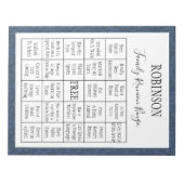 ファミリー懇親会ビンゴゲーム1 ノートパッド (正面)