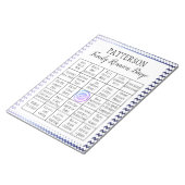 ファミリー懇親会ビンゴゲーム |シェブロン ノートパッド (アングル)