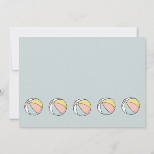 ファミリー懇親会ビーチパーティー 招待状 (裏面)