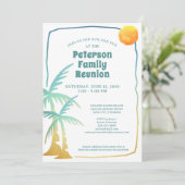 ファミリー懇親会ビーチパームツリーズトロピカル 招待状 (スタンド正面)