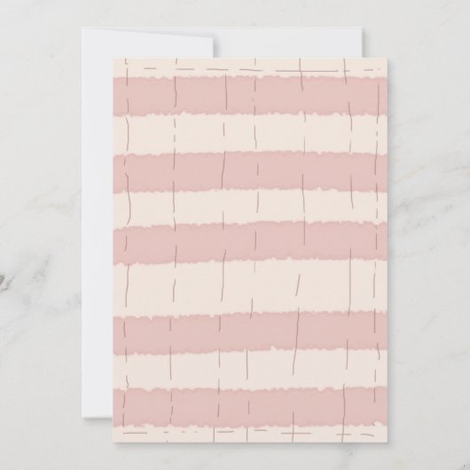 ファミリー懇親会ピクニックキュートサマーイラストレーション 招待状 (裏面)