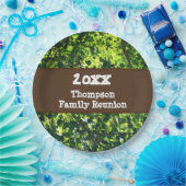 ファミリー懇親会ピクニックグリーンツリー離れイベント ペーパープレート (パーティー)