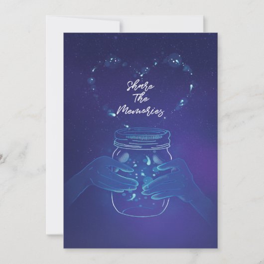 ファミリー懇親会ピクニックバーベキュー共有ザメモリーズ 招待状 (正面)