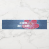 ファミリー懇親会ピクニックミニマルフローラ収集 ペットボトルラベル (シングルラベル)