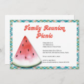 ファミリー懇親会ピクニック招待状 招待状 (正面/裏面)
