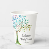 ファミリー懇親会ファミリーツパーソナライズされたリー 紙コップ (正面)