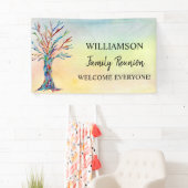 ファミリー懇親会ファミリーツリーウェルカムバナー 横断幕 (インサイチュ)