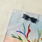 ファミリー懇親会ファミリーツリーウォータカラー ビーチタオル (インサイチュ)