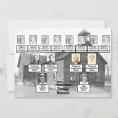 ファミリー懇親会ファミリーツリーオールド木造教会 招待状 (正面)