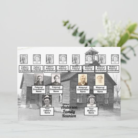 ファミリー懇親会ファミリーツリーオールド木造教会 招待状 (スタンド正面)