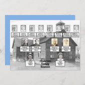 ファミリー懇親会ファミリーツリーオールド木造教会 招待状 (正面/裏面)