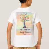 ファミリー懇親会ファミリーツリーキッズシャツ Tシャツ (裏面)