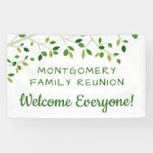 ファミリー懇親会ファミリーツリーコパーソナライズされたンタリー 横断幕 (横)