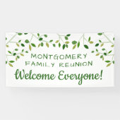 ファミリー懇親会ファミリーツリーコパーソナライズされたンタリー 横断幕 (横)