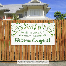 ファミリー懇親会ファミリーツリーコパーソナライズされたンタリー 横断幕