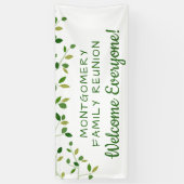 ファミリー懇親会ファミリーツリーコパーソナライズされたンタリー 横断幕 (縦)