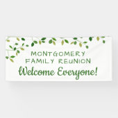 ファミリー懇親会ファミリーツリーコパーソナライズされたンタリー 横断幕 (横)