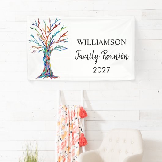 ファミリー懇親会ファミリーツリーバナー 横断幕 (インサイチュ)