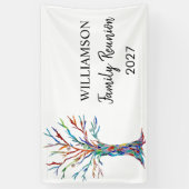 ファミリー懇親会ファミリーツリーバナー 横断幕 (縦)