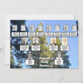 ファミリー懇親会ファミリーツリーパインツリーフォレスト 招待状 (正面)