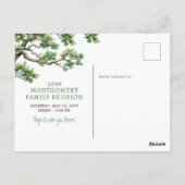 ファミリー懇親会ファミリーツリーブランチ ポストカード (裏面)