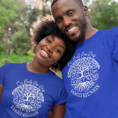 ファミリー懇親会ファミリーツリーホワイト文字Tシャツ Tシャツ