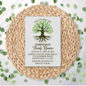 ファミリー懇親会ファミリーツリールーツ 招待状