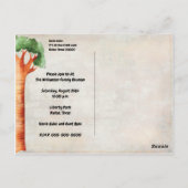 ファミリー懇親会ファミリーツリー招待状 ポストカード (裏面)