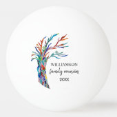 ファミリー懇親会ファミリーツリー 卓球ボール (裏面)