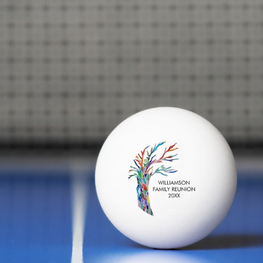 ファミリー懇親会ファミリーツリー 卓球ボール (ネット)