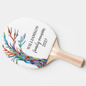 ファミリー懇親会ファミリーツリー 卓球ラケット (横)