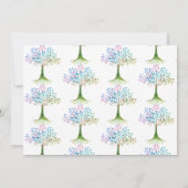 ファミリー懇親会ファミリーツリー 招待状 (裏面)