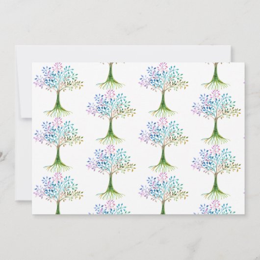 ファミリー懇親会ファミリーツリー 招待状 (裏面)