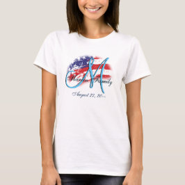 ファミリー懇親会ファンタスティックラブUSA Tシャツ