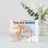 ファミリー懇親会フェードアイランドヴィンテージ写真招待状 ポストカード (スタンド正面)