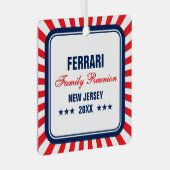 ファミリー懇親会フォトクリスマスオーナメント メタルオーナメント (正面右)