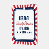 ファミリー懇親会フォトクリスマスオーナメント メタルオーナメント (正面左)