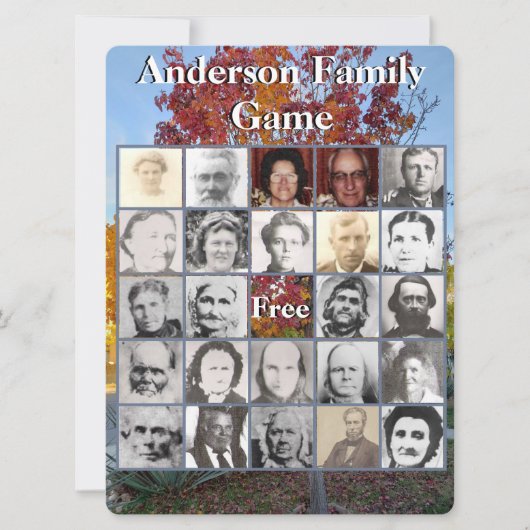 ファミリー懇親会フォトゲームカラフル秋ツリー (正面)