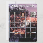 ファミリー懇親会フォトゲームパープルサンセットと木 (正面)