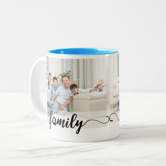 ファミリー懇親会フォトマグテンプレート  ツートーンマグカップ (正面左)
