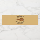 ファミリー懇親会フライドチキンレッグのドラムピクニック ペットボトルラベル (シングルラベル)