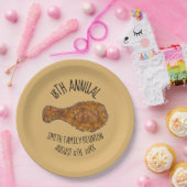 ファミリー懇親会フライドチキンレッグのドラムピクニック ペーパープレート (パーティー)